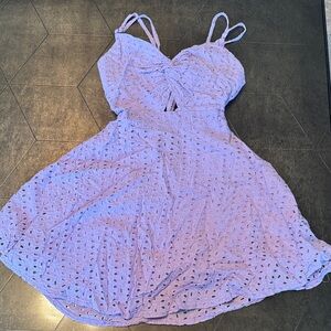 Lavender Eyelet Sundress